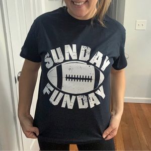 Sunday Funday Black Unisex Graphic T Shirt